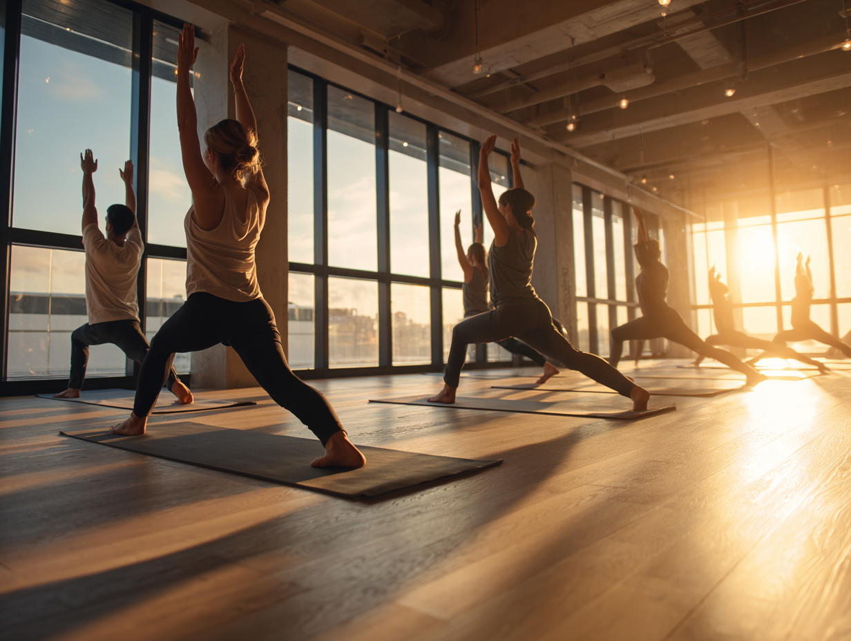 Досвідчена інструкторка йоги демонструє правильну техніку виконання асани